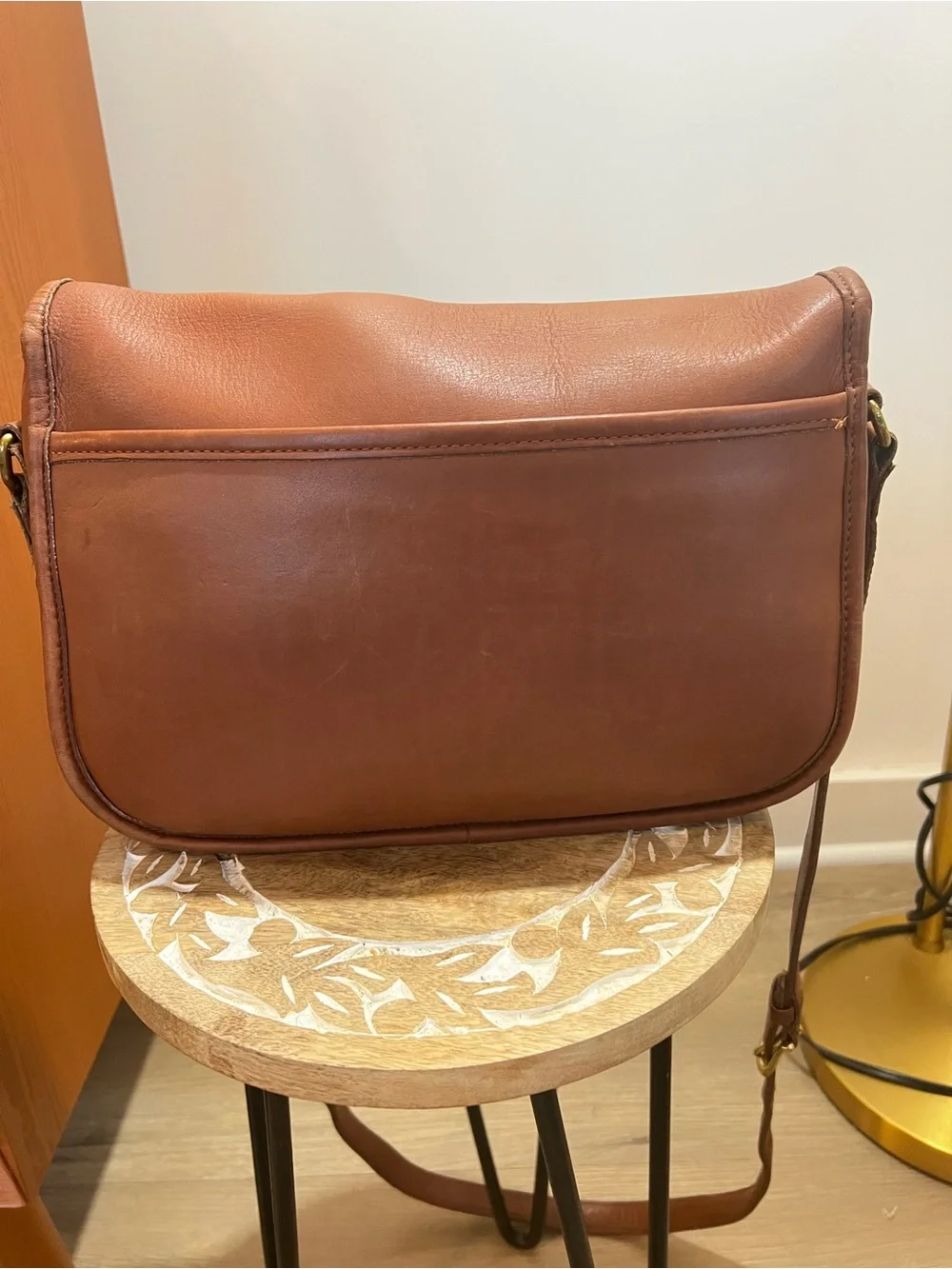 Vintage Coach City Bag Classic Brown Leather Crossbody Bag # 9790 - Picture 5 of 14